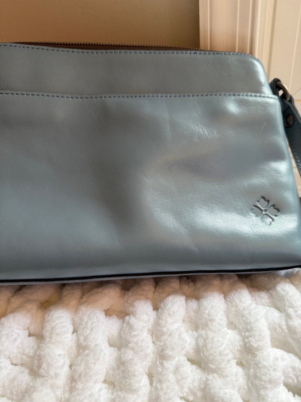 Stunning Patricia Nash Blue Leather Crossbody Bag - NWOT - Picture 3 of 3